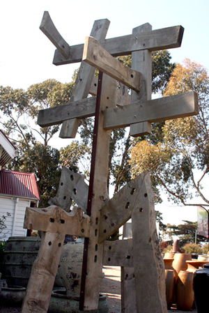 large timber outdoor sculpture wholesale at topez