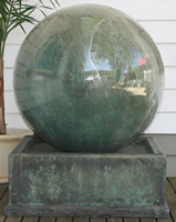 GRC water feature, fountains and urns melbourne wholesale sphere fountain