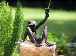 small bronze drinking frog called jose statue fountain wholesale at Wholesale Pots