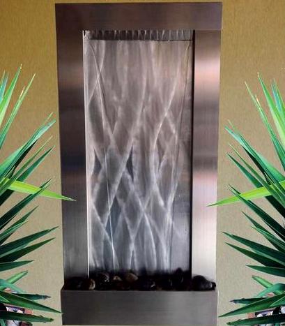 stainless steel self contained water fountain wall moutable or standalone